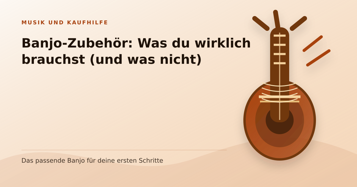 Illustration: Banjo-Zubehör: Was du wirklich brauchst (und was nicht)